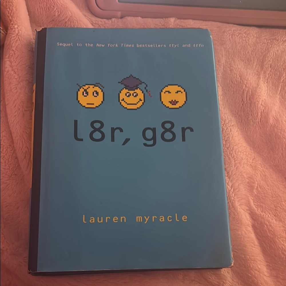Playful Blue Book with Emoji Faces